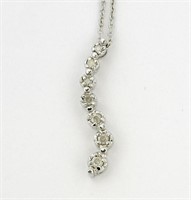 925 Sterling Silver Diamond Necklace