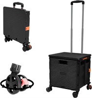 FELICON Utility Cart  Foldable  Black