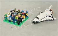 20 LEGO men & Lego space shuttle