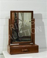 solid maple vanity mirror w/ drawer