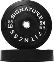 Signature Fitness 2 Olympic Bumper Plate Weight