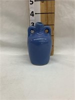 Mini Blue Stoneware Threshing Jug, 3 1/2”T