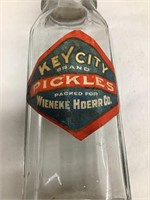 Key City Pickles, Dubuque IA Jar, 7 1/2”T
