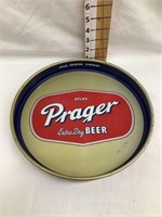 Atlas Prager Beer Metal Tray, 11 1/2” Diameter