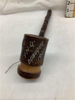 I.N.G., Dubuque-1901 Wooden Pipe, 13”L