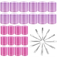 Cludoo Hair Curlers Rollers  36Pcs jumbo