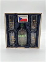 Party pack. Absinth mini bottle and 4 shot