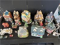 Christmas houses/villages some minor chips