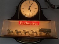 Budweiser Clydesdales team vintage wall clock
