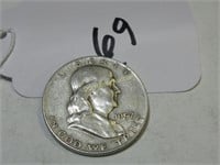 1957-D FRANKLIN 50-CENT PIECE - SILVER CIRCULATED