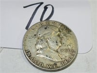 1950-D FRANKLIN 50-CENT SILVER CIRCULATED