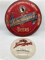 Leinenkugel’s beer metal sign and light cover