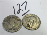 1917, 1917-S, SILVER STANDING LIBERTY SILVER