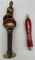 Schlitz and Budweiser bar taps