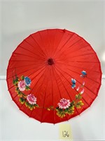 Umbrella Hand Painted Floral Paper Decor