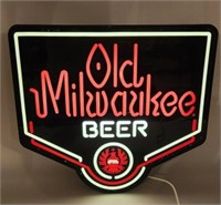 Old Milwaukee lighted sign