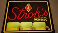20x16 Strohs beer sign