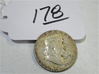 1952 FRANKLIN 50-CENT PIECE - CIRCULATED