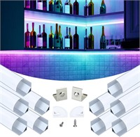 Muzata 10Pack 6.6ft/2Meter 30x30mm LED lights