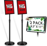 2 Pack Adjustable Sign Poster Stand
