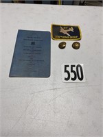 Union Pacific Book,Bomber Patch, US pins