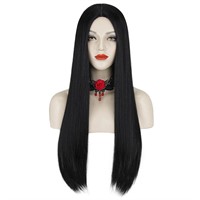 $23  Long Black Wig for Women CC034BK