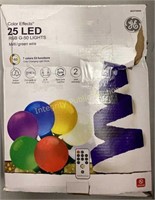 GE 25 LED RGB G-50 Lights