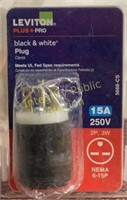 Leviton Black & White Plug