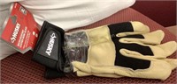 Husky Leather Work Gloves XL