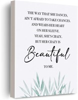 Women Quote Canvas Poster  12 x 15 Inch Framed Art