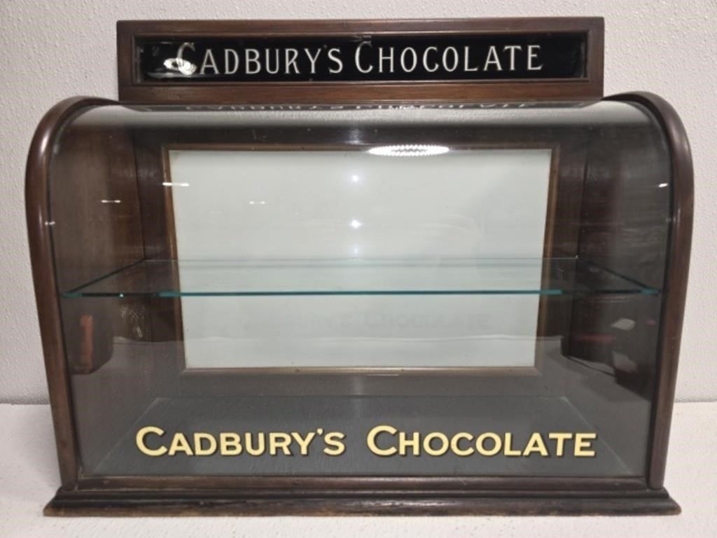 Antique Cadbury's Chocolate display case