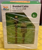 Tech & Go Braided Cable For Micro USB