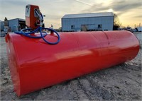 1000 Gal Diesel Tank w/ GasBoy Pump & New 14' Hose