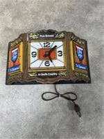 Heilemans Old Style beer lighted clock, plugged