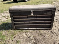 METAL TOOL BOX WITH CONTENTS