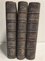 Antique 1800's Plays of Shakespeare vol 1-3