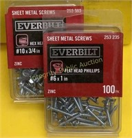 2ct Everbilt Sheet Metal Screws