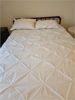 LIKE NEW White Bedding & Pillow Shams NOT BED