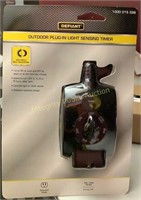 Defiant Outdoor Plug-In Light Sensing Timer