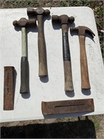 ASSORTED HAMMERS AND WEDGES