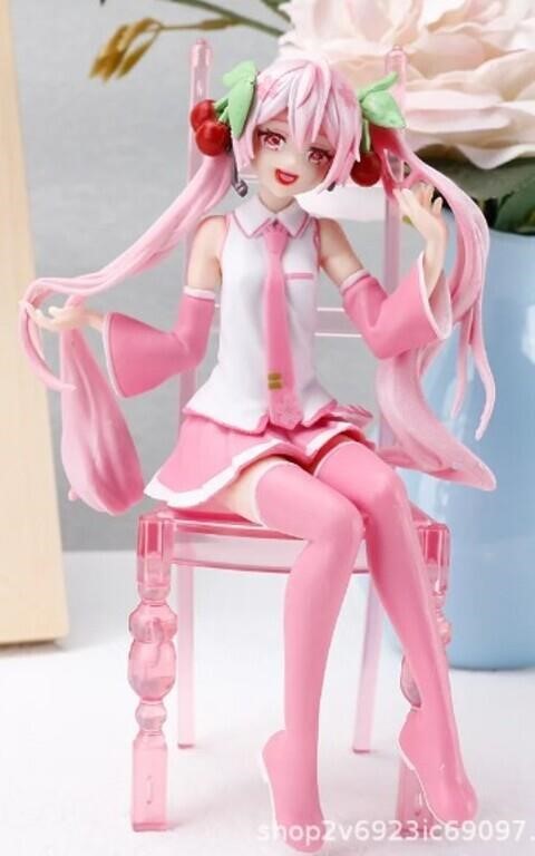 Anime Figure Sakura Chair Hatsune Miku Figure
