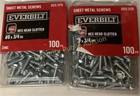 2ct Everbilt Sheet Metal Screws