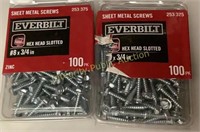 2ct Everbilt Sheet Metal Screws