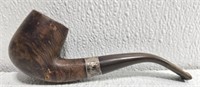 Vintage Sterncrest Briar wood pipe sterling