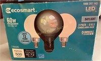 Ecosmart 60W LED Bulbs Candelabra Base