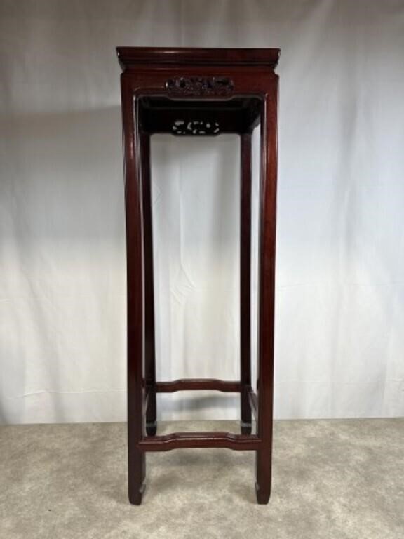 Tall display stand rosewood table, dimensions are