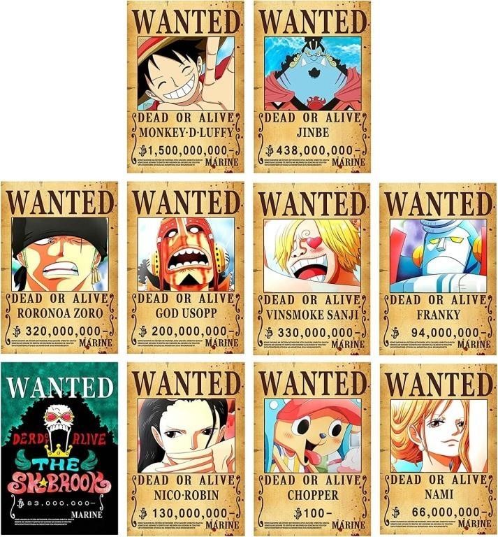 New Edition 1.5 Billion One Piece Wanted Posters