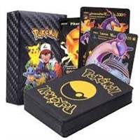 NEW! Pokemon Cards Black & Gold Colour 55Cards In