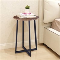 HOMERECOMMEND Round Accent Table Side Table End