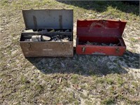 2 METAL TOOLBOXS WITH CONTENTS